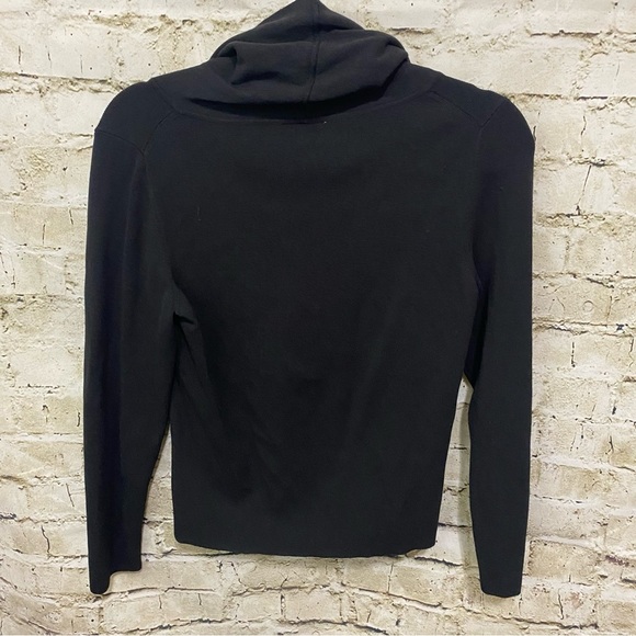 LOFT Stretch Cowl Neck Rayon Nylon Top - Picture 3 of 5